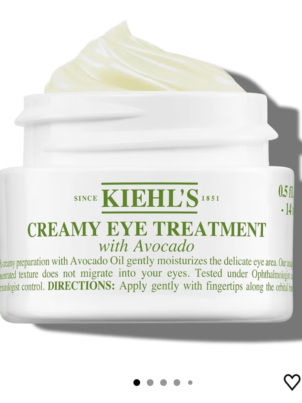NWT Kiehl’s 0.95 OZ Creamy Eye Treatment With Avocado